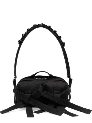 【Simone Rocha】 レザートリム クロスボディバッグ Simone Rocha ウィメンズ クロスボディバッグ通販 - FARFETCH