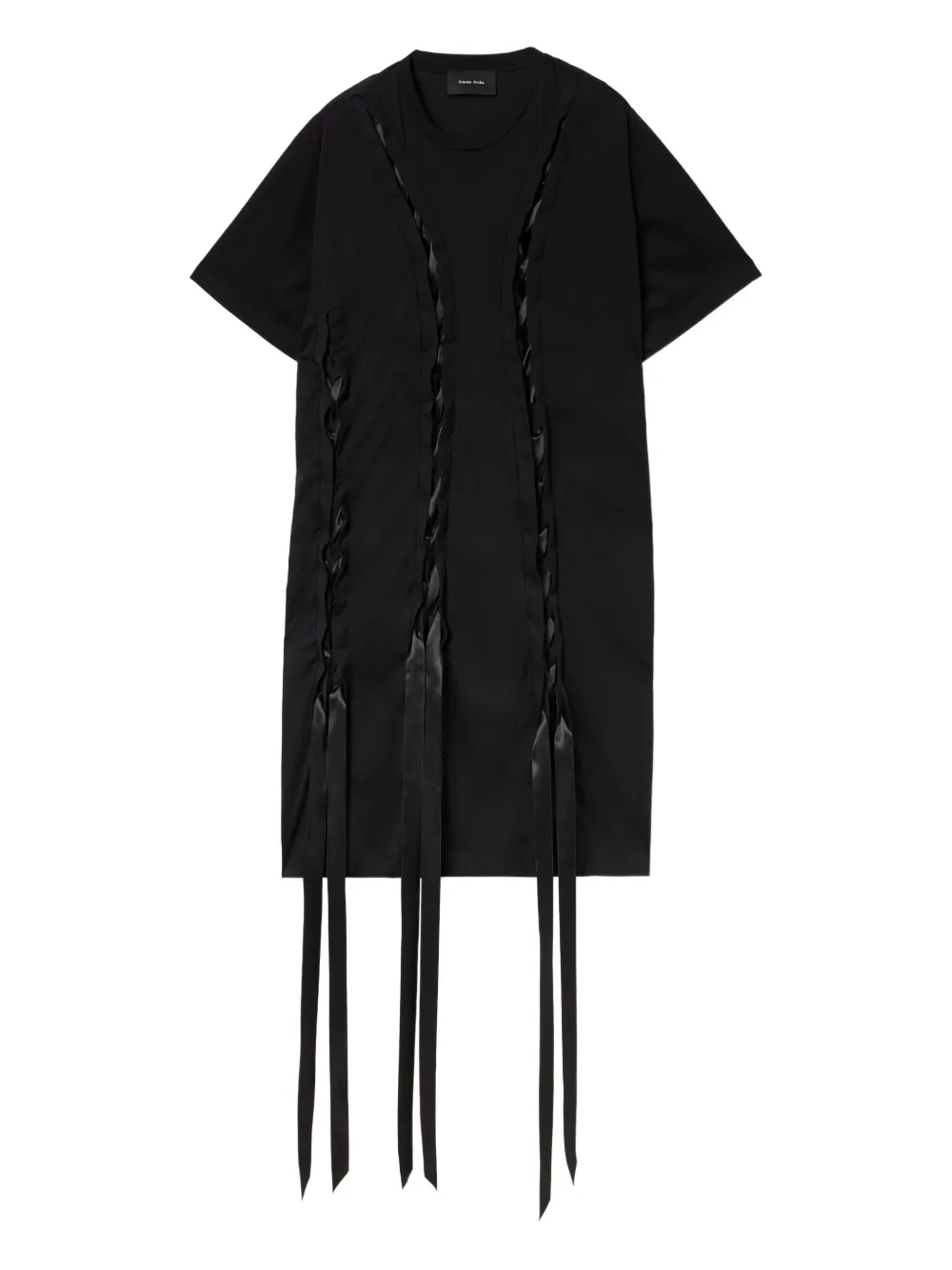 Simone Rocha ribbon-detail T-shirt dress | Black | Image 1