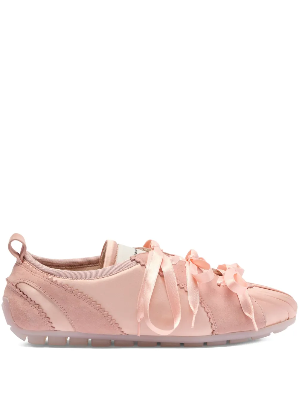 Simone Rocha Ballerina Grip satin sneakers Pink