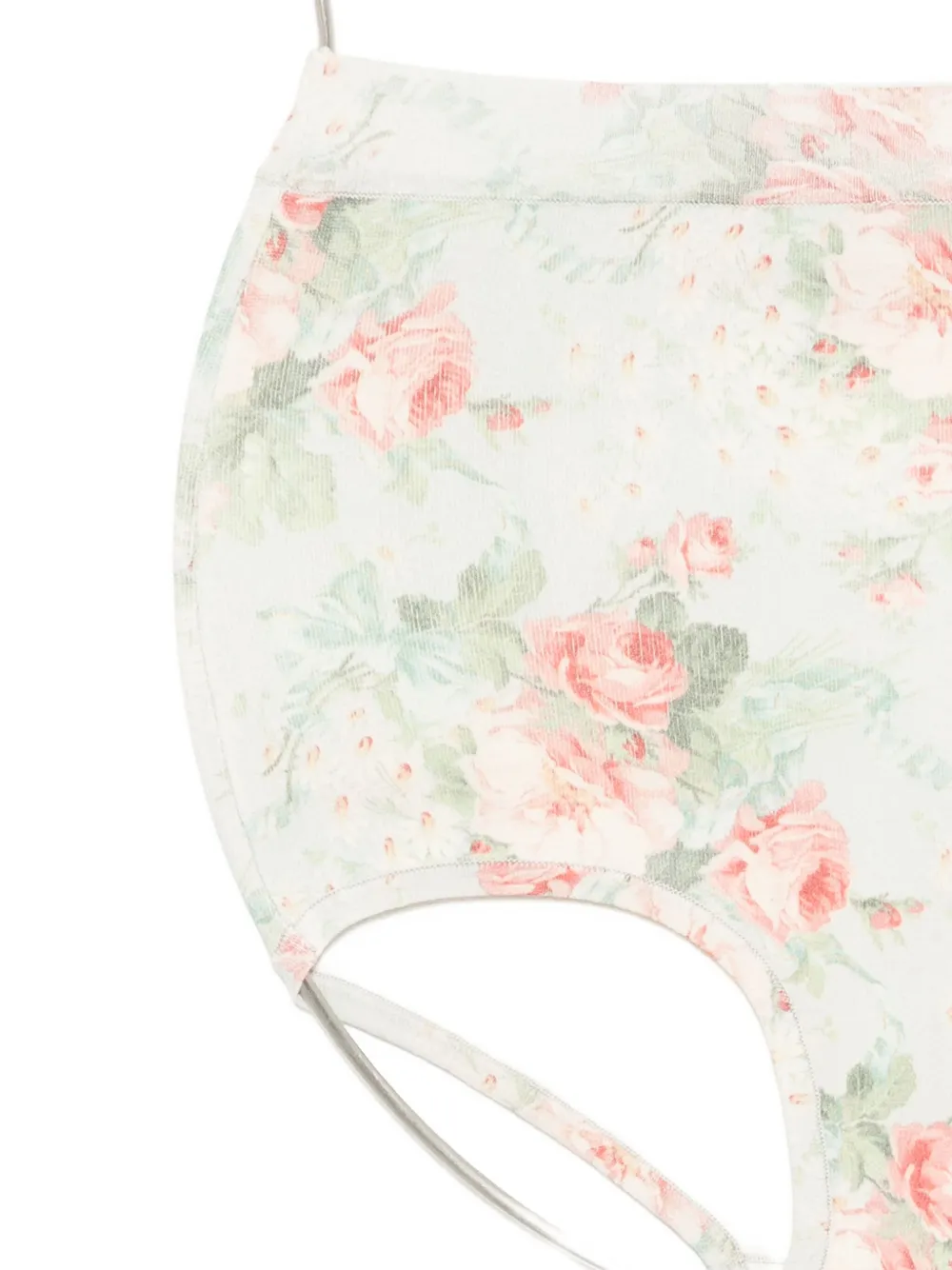 Simone Rocha Floral-print Brief In Multi