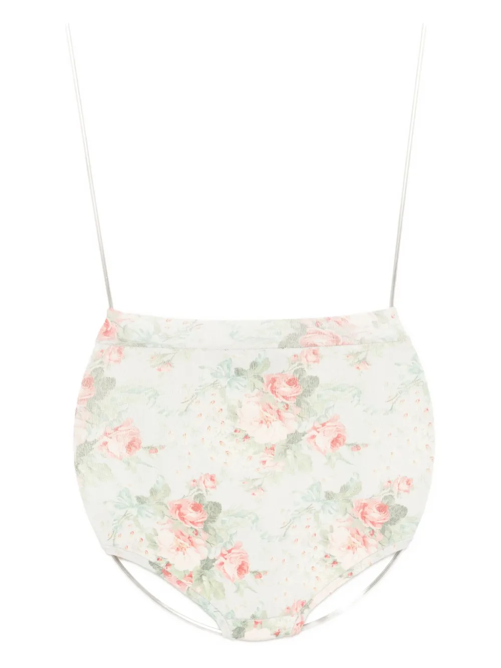 Simone Rocha Floral-print Brief In Multi