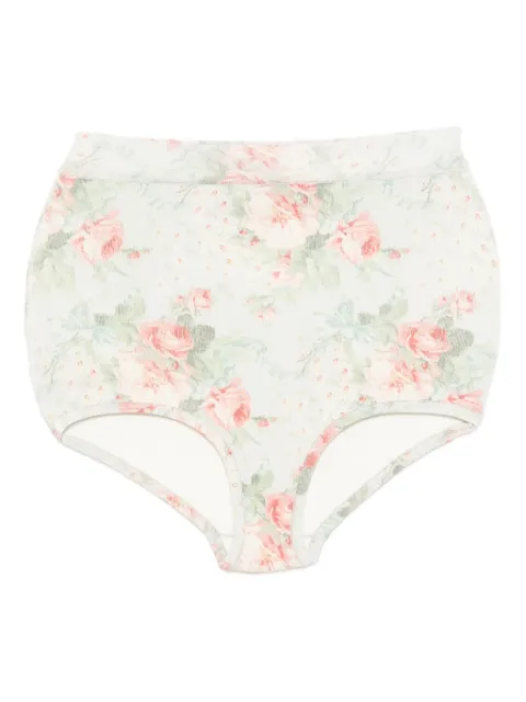 Simone Rocha calzones con estampado floral