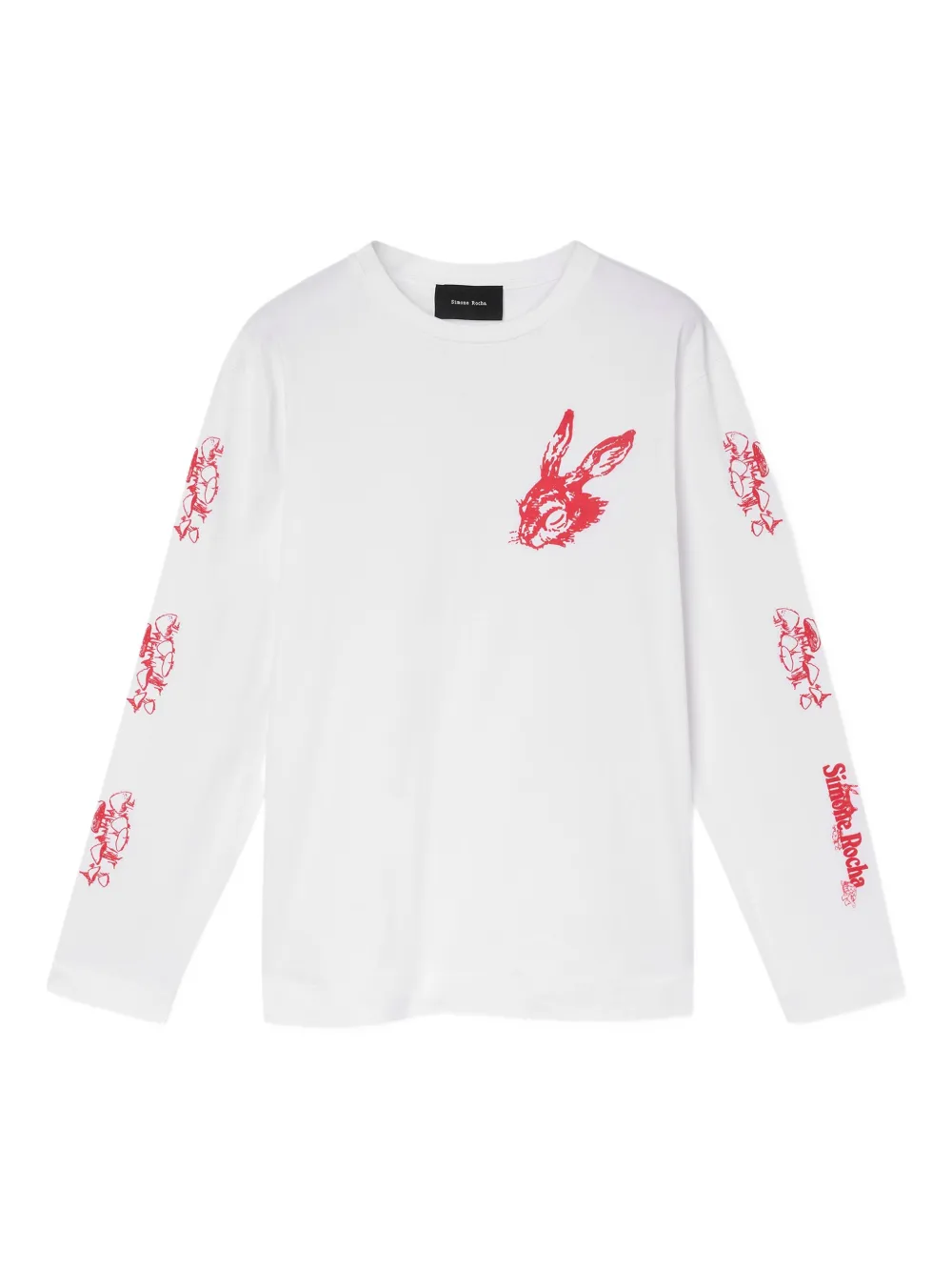 Simone Rocha Tortoise & Hare long-sleeve T-shirt | White | Image 1