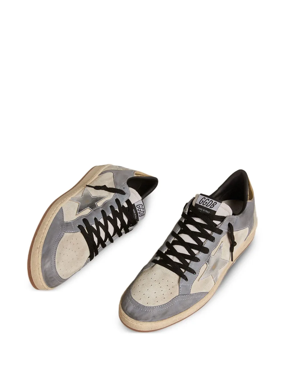 Golden Goose Ball Star leren sneakers Grijs