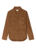 Zadig&Voltaire suede button-down shirt - Brown