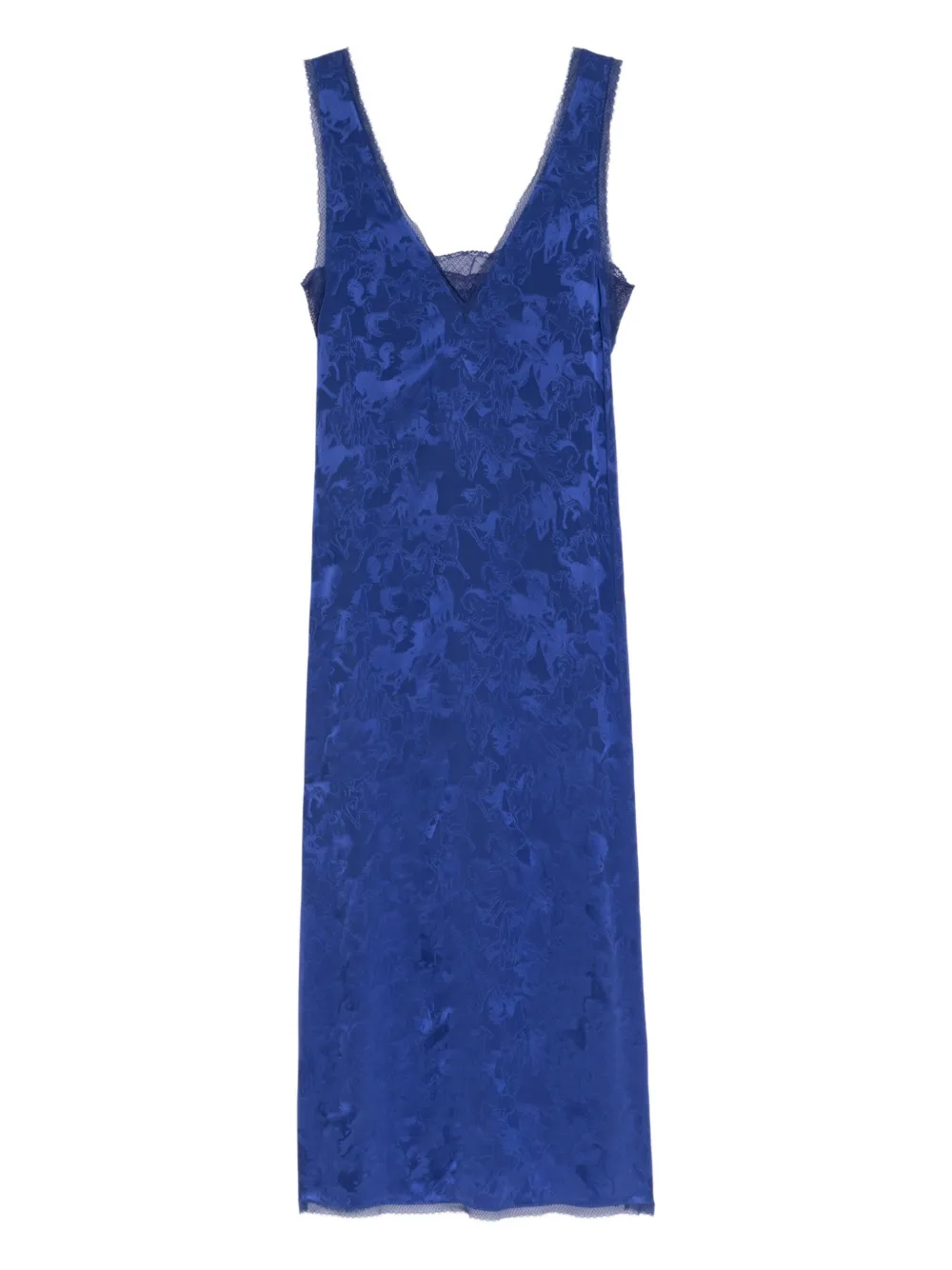 Zadig&Voltaire lace-trim midi dress Blauw