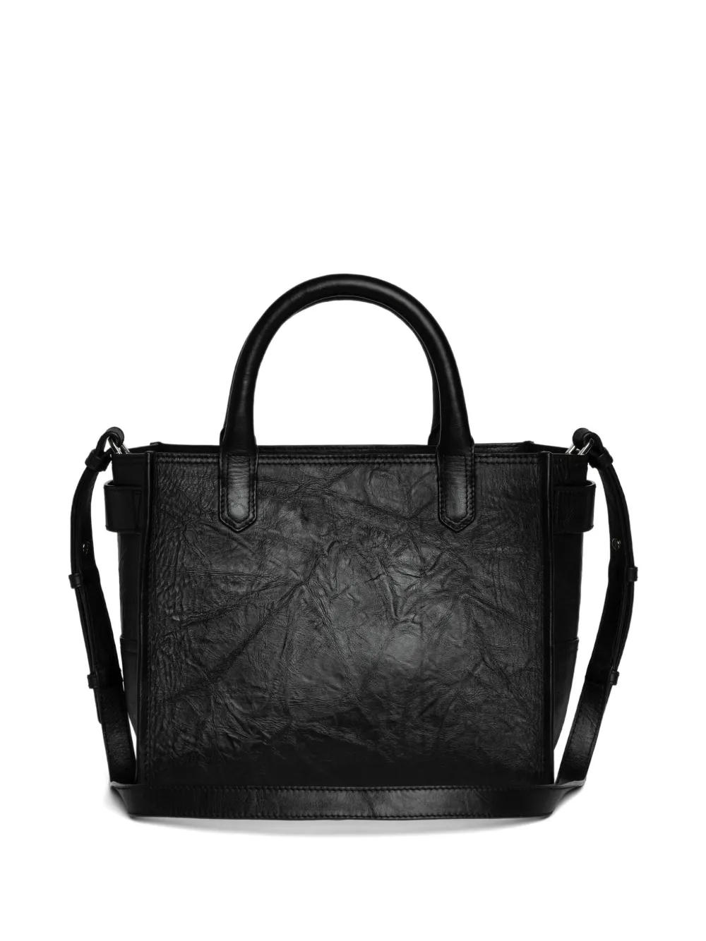 Zadig&Voltaire wings leather shoulder bag Zwart