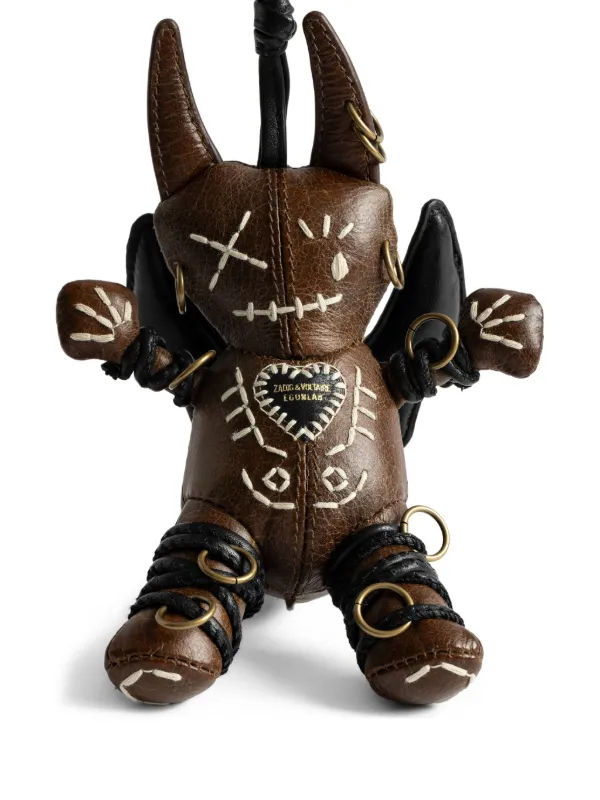 Zadig&Voltaire Voodoo Devil Vintage Keyring | Brown | FARFETCH RO