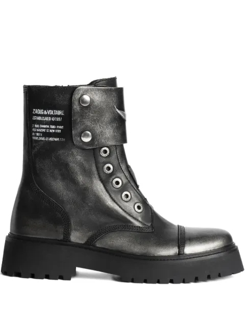 Zadig&Voltaire leather combat boots
