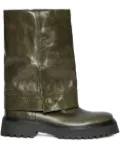 Zadig&Voltaire Angie fold-over leather boots - Green