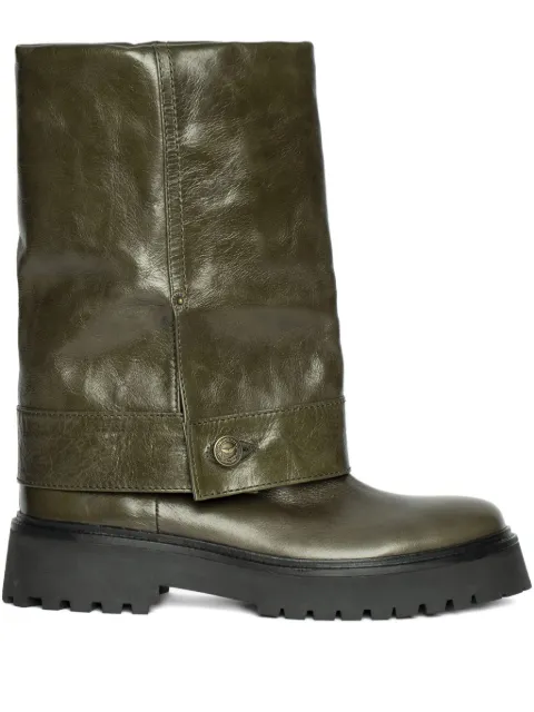 Zadig&Voltaire Angie fold-over leather boots