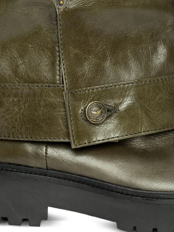 Zadig&Voltaire Angie レザーブーツ | グリーン | FARFETCH JP