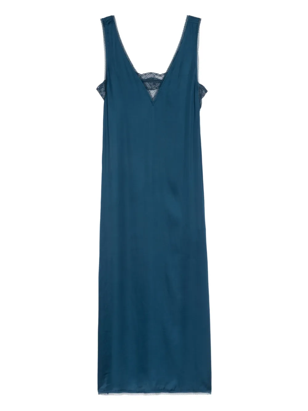 Zadig&Voltaire lace-trimmed slip midi dress | Blue | Image 1