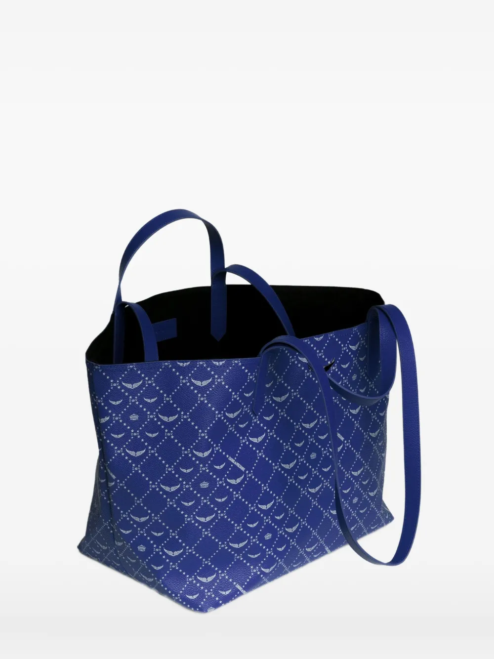 Zadig & Voltaire Wings Monogram Tote Bag In Blue