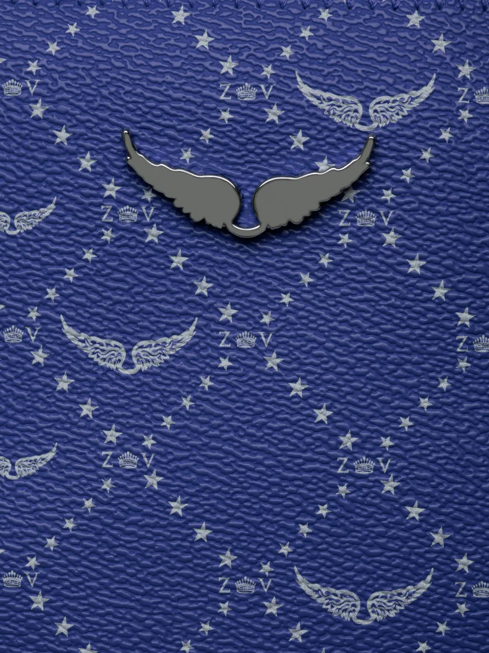 Zadig & Voltaire Wings Monogram Tote Bag In Blue