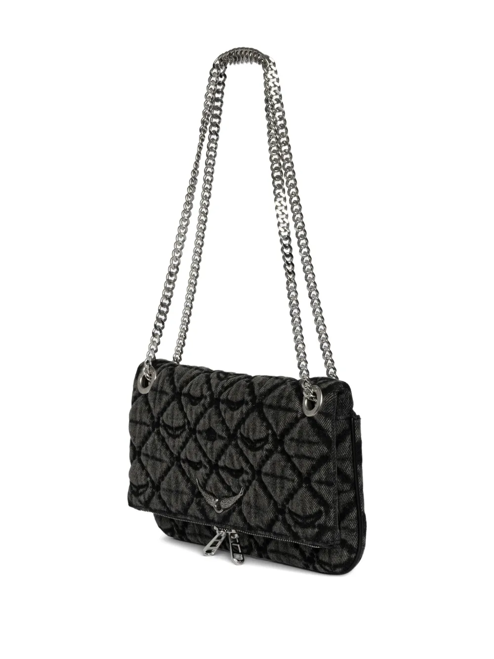 Zadig&Voltaire Crossbodytas met kettinghengsel Zwart