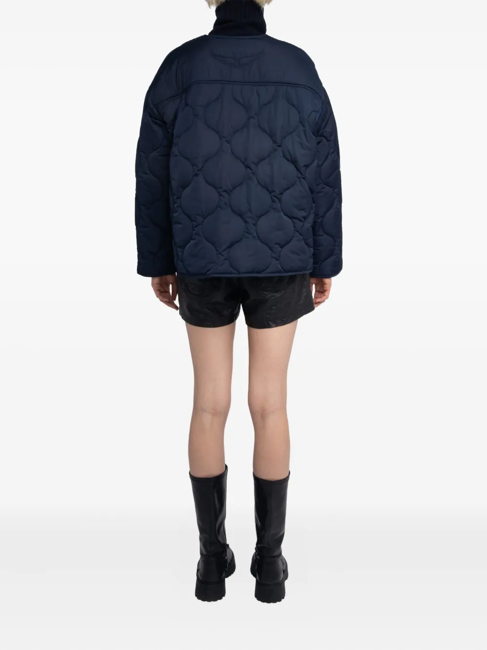 Zadig&Voltaire Bunji quilted button-fastening jacket Blauw