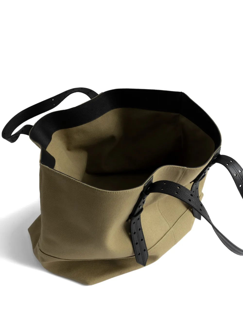 Zadig&Voltaire Canvas shopper met leren afwerking Beige