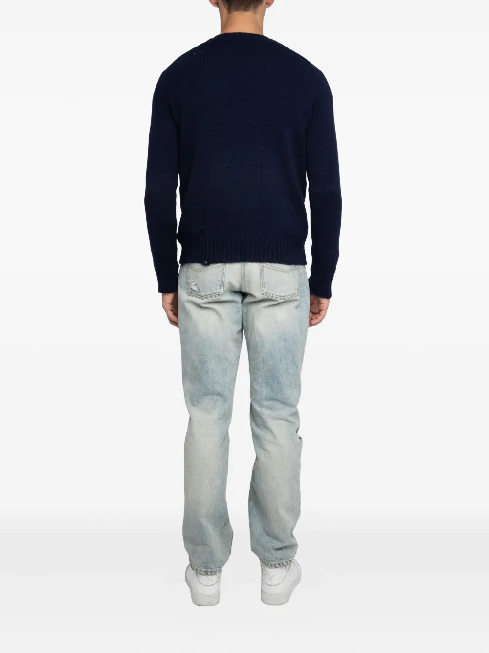 Zadig&Voltaire Gerafelde trui Blauw