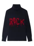 Zadig&Voltaire roll-neck frayed-detail sweater - Black