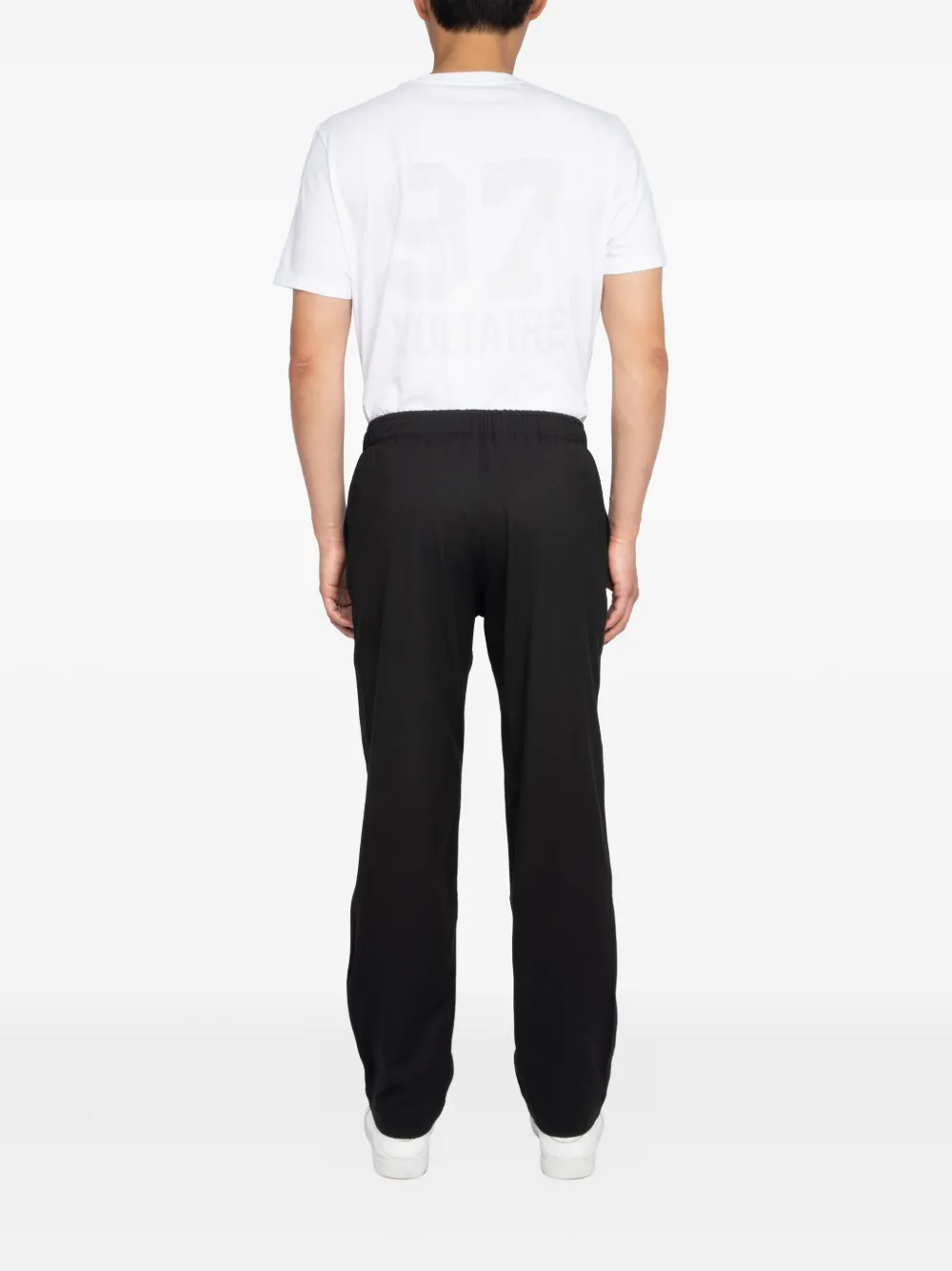 Zadig & Voltaire Pix Elasticated-waistband Trousers In Black