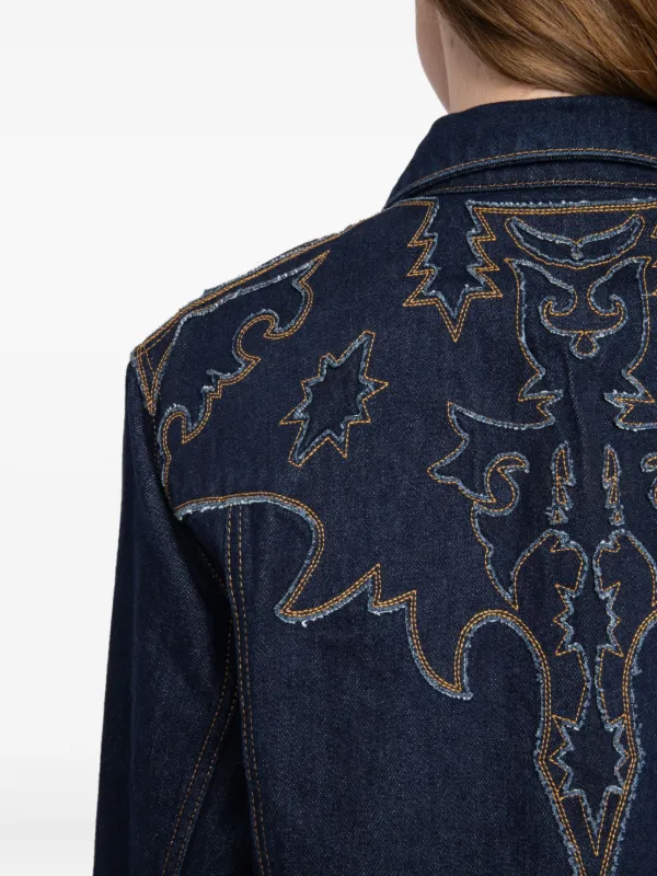 Zadig&Voltaire エンブロイダリー デニムジャケット | ブルー