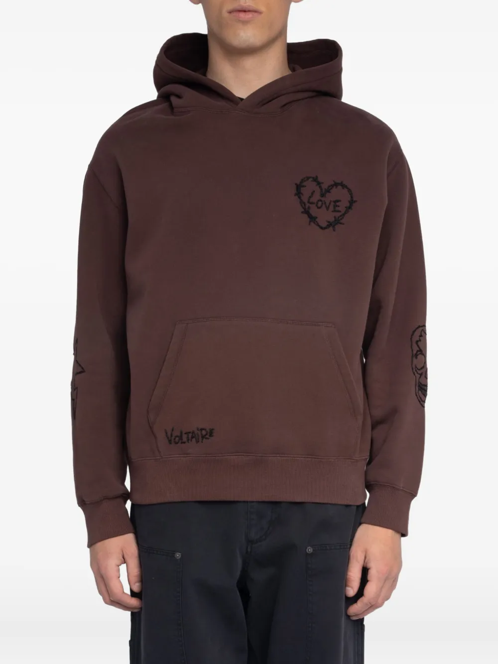 Zadig & Voltaire Sacha Hoodie In Brown
