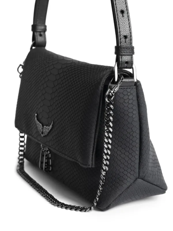 Zadig&Voltaire Rocky II Soft Savage Bag | Black | FARFETCH
