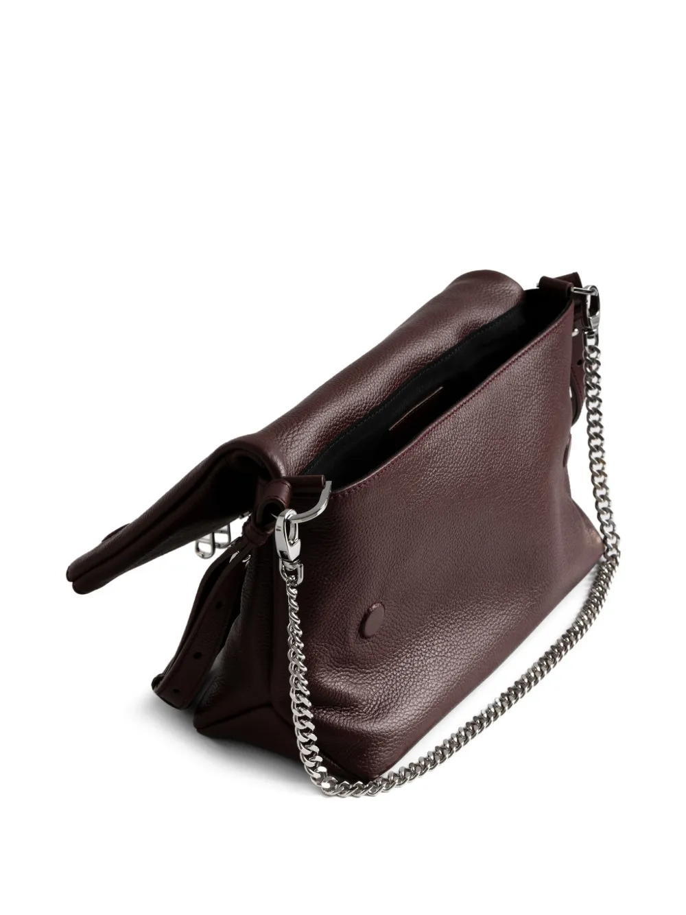 Zadig & Voltaire Rock Wing-detail Chain-strap Satchel In Red