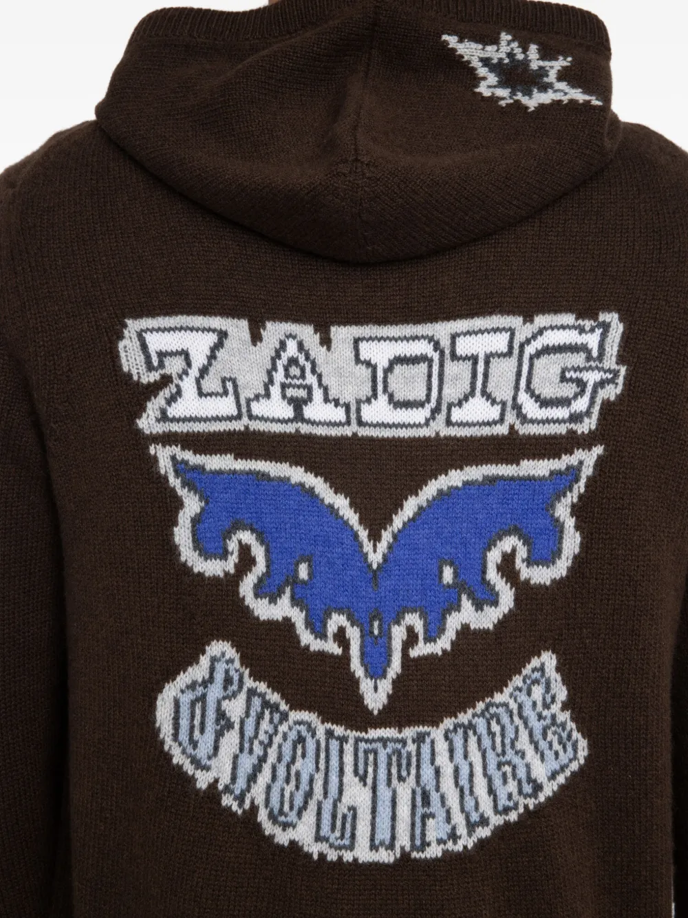 Zadig & Voltaire Oliver Zip-up Hoodie In Brown