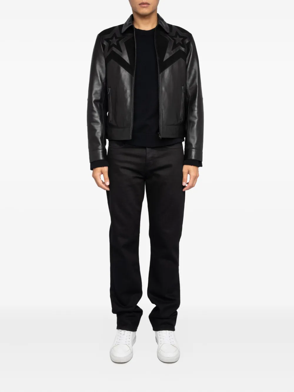 Zadig&Voltaire star-appliqué leather jacket | Leather Jackets | Image 2