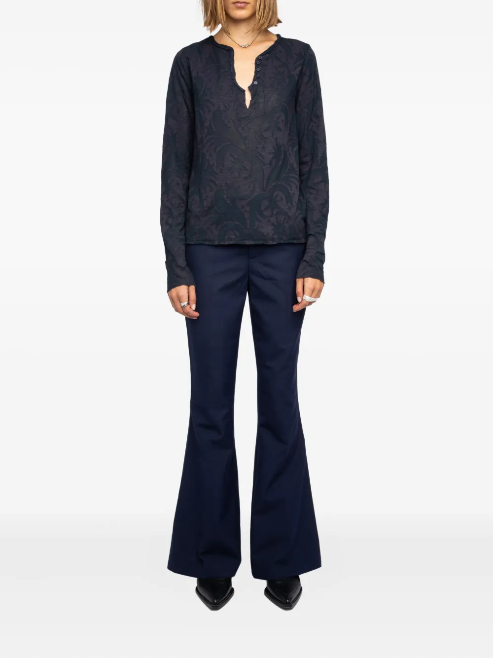 Zadig&Voltaire Henley blouse - Blauw
