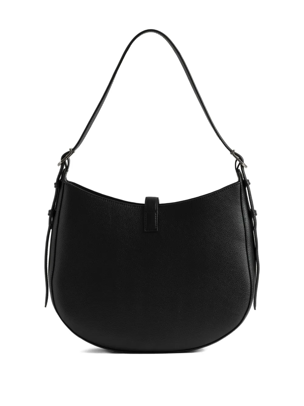 Zadig & Voltaire Moonrise Buckled Shoulder Bag In Black