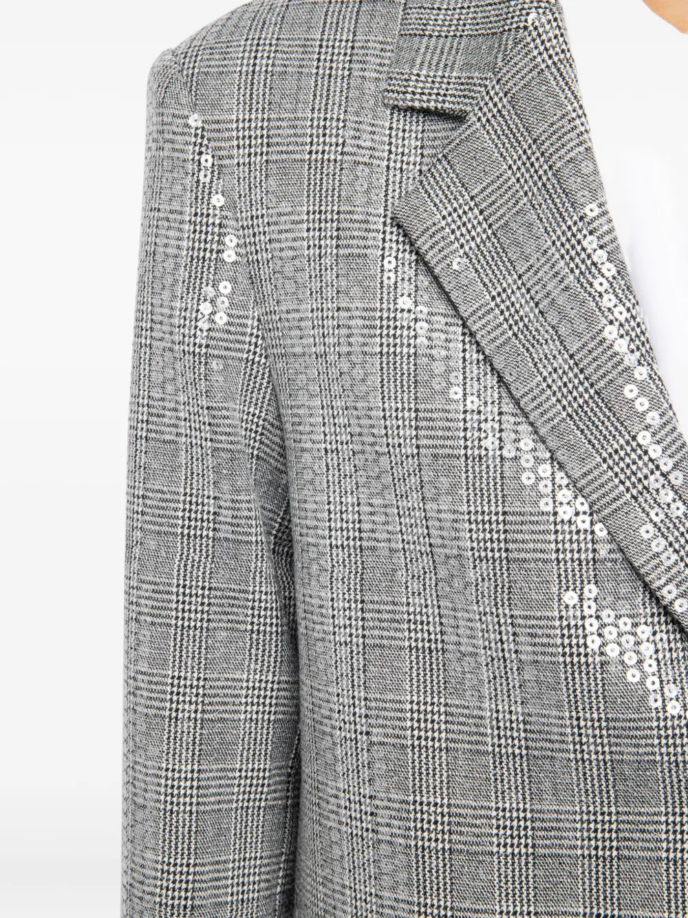 Zadig&Voltaire Geruite blazer verfraaid met pailletten Zwart
