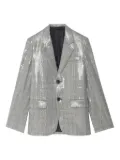 Zadig&Voltaire sequin-embellished check blazer - Black