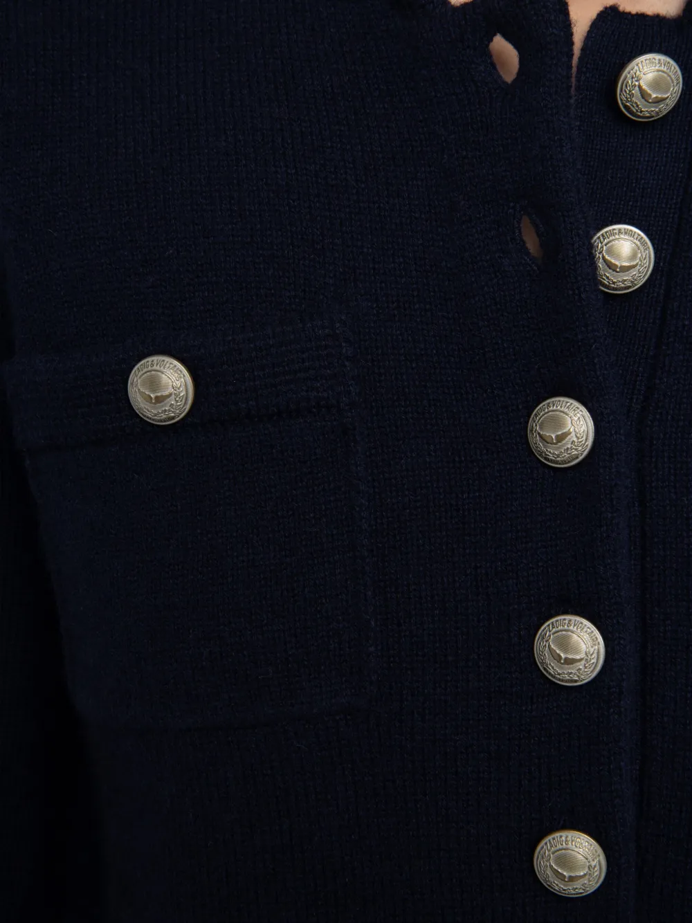 Zadig&Voltaire button-detail jumper Blauw