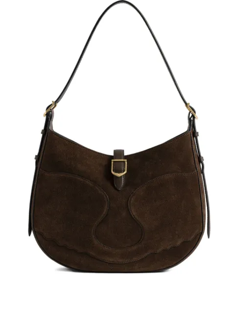 Zadig&Voltaire suede curved shoulder bag
