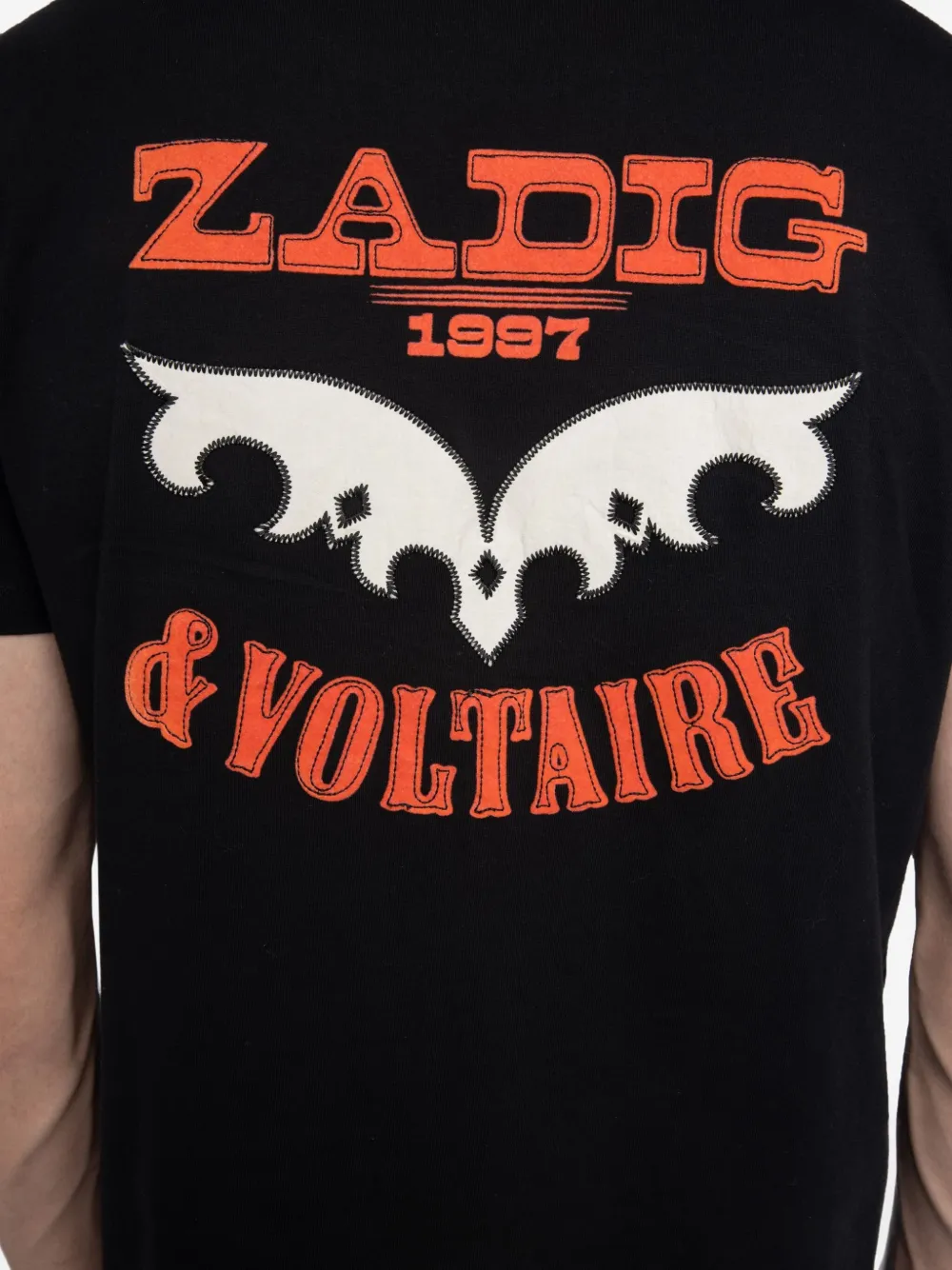 Zadig&Voltaire T-shirt met logoprint Zwart
