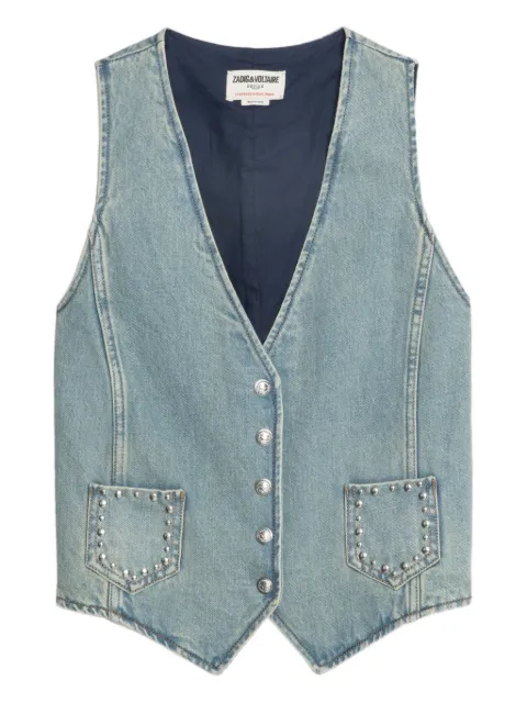 Zadig&Voltaire V-neck studded waistcoat