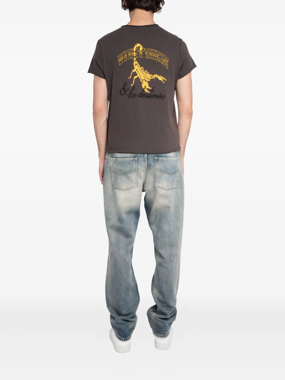 Zadig & Voltaire Henley T-shirt In Gray