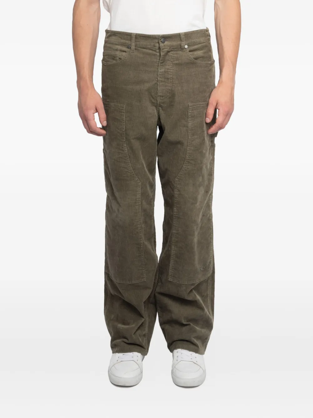 Zadig&Voltaire Pery ribfluwelen broek met opgestikte zak Groen