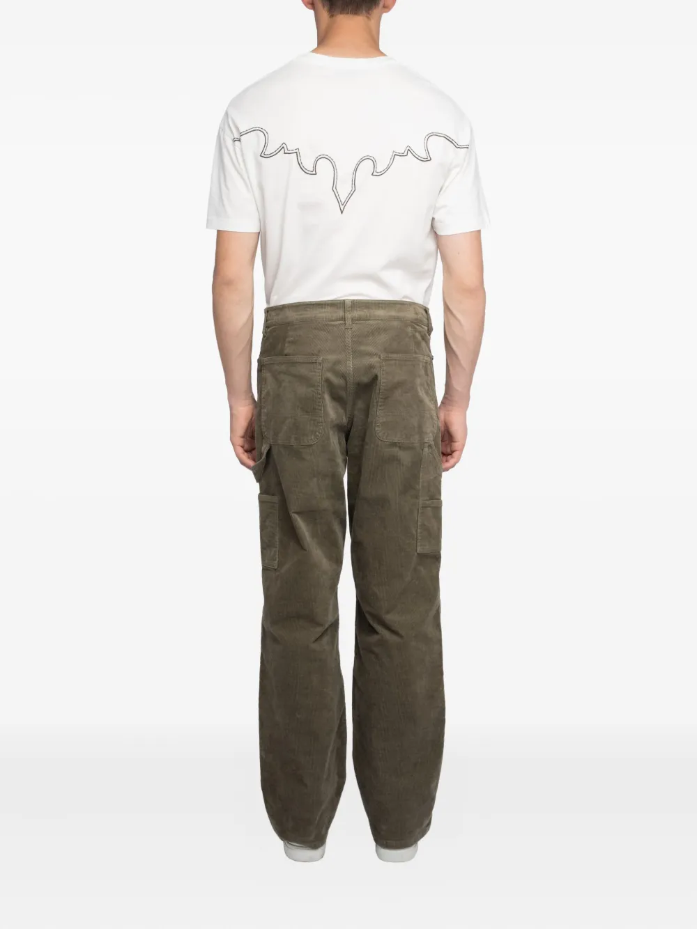 Zadig&Voltaire Pery ribfluwelen broek met opgestikte zak Groen