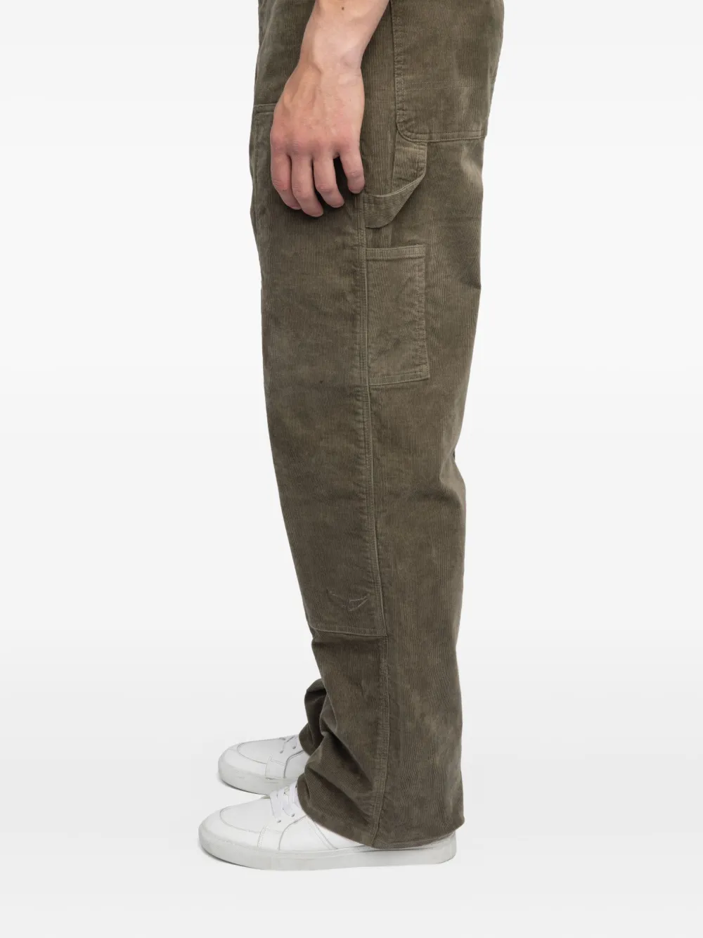 Zadig&Voltaire Pery ribfluwelen broek met opgestikte zak Groen