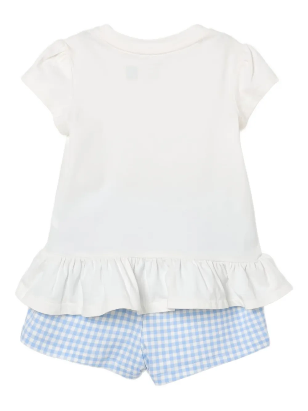 POLO RALPH LAUREN KIDS Trainingspak met ruches en grafische print Wit