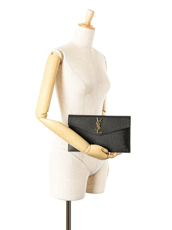 HOT Ysl Bag Ysl Uptown Clutch Dark Beige Ysl Uptown Pouch