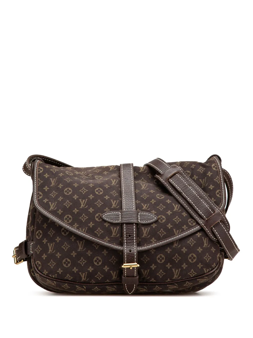 Louis Vuitton Pre-Owned 2008 Monogram Mini Lin Saumur 30 crossbody bag | Brown | Image 1