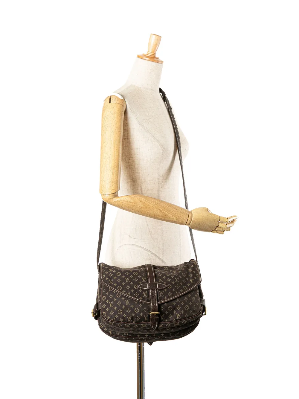 Louis Vuitton Pre-Owned 2008 Monogram Mini Lin Saumur 30 crossbody bag | Pre-Owned | Image 2