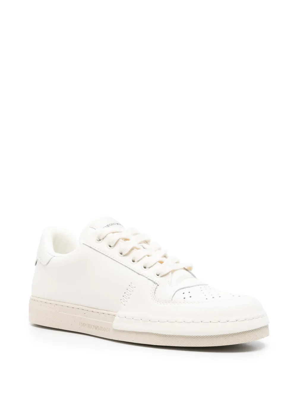 Emporio Armani lace-up sneakers Neutrals