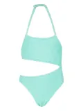 F**K kids cut-out swimsuit - Blue