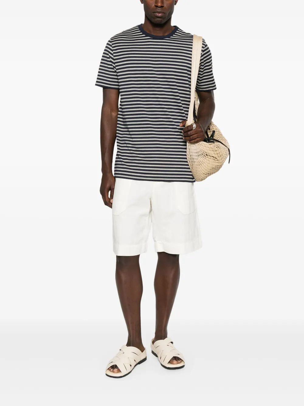 Sunspel striped T-shirt - Blauw